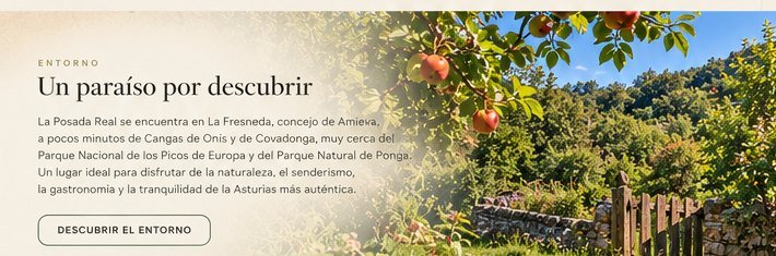 Paisaje verde de Asturias, imagen de inspiración que debe validarse con el entorno real